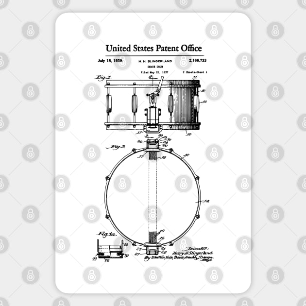 US Patent - Snare Drum Magnet by Taylor'd Designs